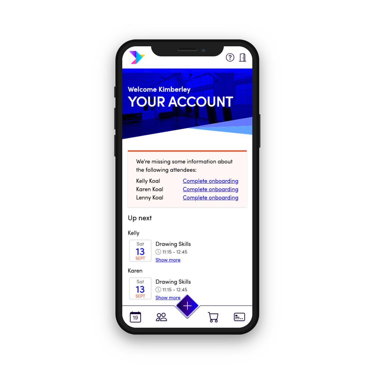 Customer Portal home view