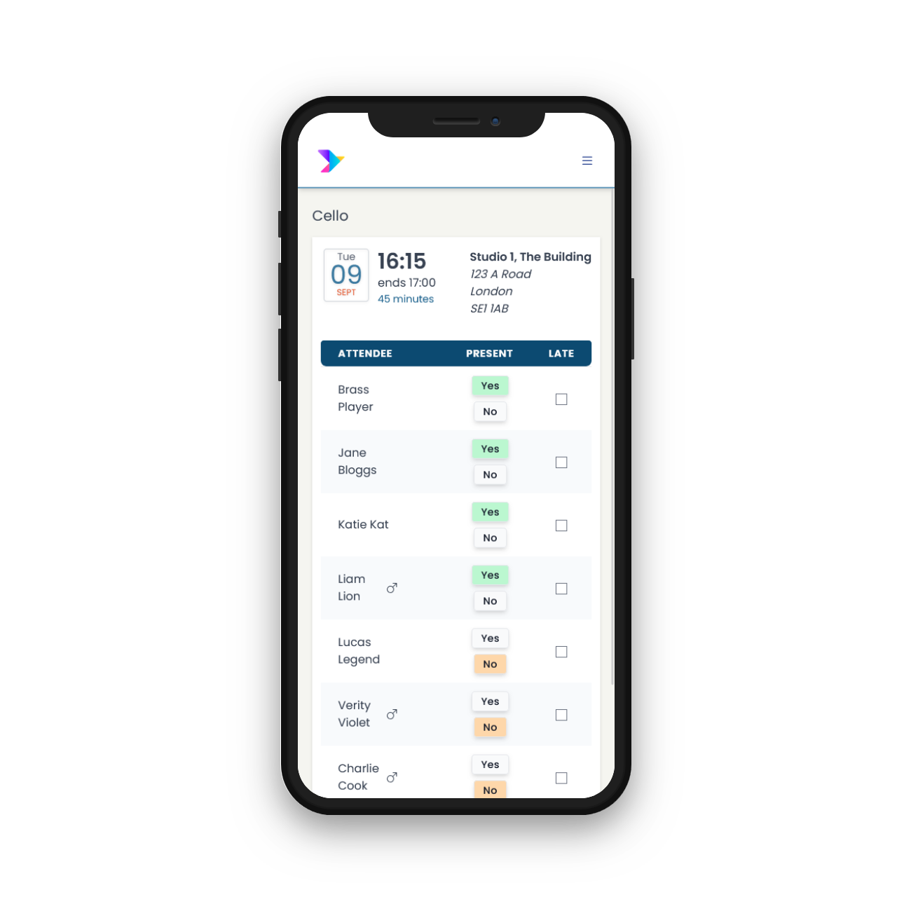 Instructor Portal registers